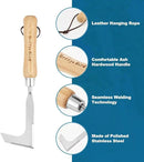 Berry&Bird Crack Weeder, Crevice Weeding Tool, 11.2" Stainless Steel Manual Weeder, L-Shaped Side-Walk Puller Spatula, Grass Cutter Knife, Weeding Sickle for Garden Lawn Yard Patio Terrace Paving Moss by GreenHaven Gardens