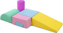 6-Piece Soft Toddlers Climbing Toys, Baby Foam Climbing Blocks for Babies Toddlers, Waterproof Foam Play Gym Climber Structures for Toddler 3, Indoor Climb and Crawl Activity Play Set (Suede Fabric) by TinyTreasures Baby Boutique