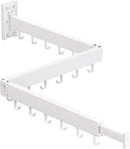 Clothes Drying Rack Wall Mounted,Drying Rack Clothing,Laundry Drying Rack Wall Mount,Collapsible Drying Racks for Laundry,Retractable,Foldable,Clothes Hanger Rack,Clothes Dryer Rack,White Color by CozyNest Decor