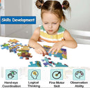 Jumbo Floor Puzzle for Kids, Large Jigsaw Puzzles 35 Piece for Kids Ages 3-5,Preschool Learning & Education Toys, Gifts for 4-8 Year Old Boys and Girls (Marine Animals 2) by TinyTreasures Baby Boutique