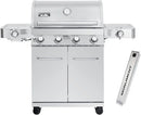 Monument Grills Larger 4-Burner Propane Gas Grills Stainless Steel with Smoke Box(2 items) by GreenHaven Gardens