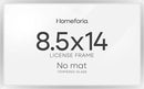 Homeforia 8.5 x 14 Marriage License Silver Frame, High End Metal 8.5x14 Marriage Certificate Frames, 14x8.5 Picture Frame for Wall & Tabletop, 8.5 by 14 Photo Frame, Tempered Glass, Wall Kit, Set of 1 by CozyNest Decor