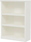 43 in Tall Bookcase, 3-Tier Bookshelf Open Storage, 33 inch Wide Floor Standing Indoor Furniture, Book Cases for Home School Library Office Bedroom Kids, White 3 Tiers by CozyNest Decor