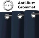 H.VERSAILTEX Blackout Curtains for Bedroom Thermal Insulated Room Darkening Living Room Curtains 84 Inch Long Grommet Privacy Protection Window Curtain Panels/Drapes for Nursery, 2 Panels, Navy Blue by CozyNest Decor