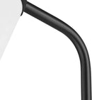 GLOBE Electric 61000145 62" Floor Lamp, Matte Black, White Fabric Shade, in-Line of/Off Foot Switch, 6-Foot Black Cord, Reading Light, Bedroom, Living Room, Home Decor by CozyNest Decor