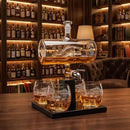 Bass Fish Wine & Whiskey Decanter Set 1100ml by The Wine Savant