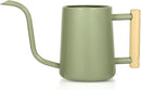 Watering Can Indoor Plants, 35 oz/1000 ml Metal Stainless Steel Watering Can Pot with Long Spout for Indoor House Plants Bonsai Outdoor Garden Flower Decorative (Sage Green) by GreenHaven Gardens
