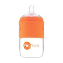 PopYum 5 oz Orange Anti-Colic Formula Making/Mixing/Dispenser Baby Bottle with