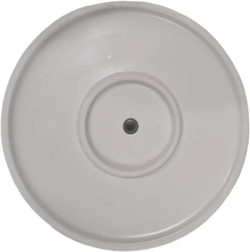 Amazon Basics Fluted Ceramic Round Planter, 10-Inch, White, photo 4 of 7