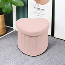 B FSOBEIIALEO Storage Ottoman Cube, Heart Shaped Ottomans with Storage Foot Stool Footrest for Lving Room, Boucle Ottoman Seat for Dorm Room,Faux Teddy Fur, Pink 15"x15"x15" by CozyNest Decor