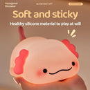 ATSUI Axolotl Night Light, LED Squishy Novelty Animal Lamp, Food Grade Silicone, 3 Level Dimmable, Breastfeeding Nursery Nightlight for Room Decor, Funny Gifts Stuff for Boys Girls Baby Children by TinyTreasures Baby Boutique