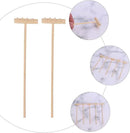 EXCEART Mini Rake Set - 24 Pcs Miniature Sand Garden Tools for Zen Meditation - Bamboo Smooth Toolkit for Kids Sand Tray by GreenHaven Gardens