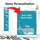 Personalized Canvas Growth Chart for Kids, Height Chart for Kids, Growth Chart Banner with Name (Sea Animal) by TinyTreasures Baby Boutique