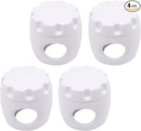 4 Pack Door Knob Safety Cover for Kids, Door Knob Cover, Screw Thread Design, Doors Knobs Child Proof Locks, Reusable and Reliable, for Toddler Baby Safety Doors Handle Covers (White) by TinyTreasures Baby Boutique