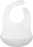Olababy Fold N Go Silicone Baby Bib w Travel Case | Lightweight Design Eases Pressure Bruising for Infants & Toddlers by TinyTreasures Baby Boutique