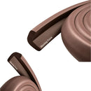 Roving Cove HeftyFit Edge Protector for Baby Proofing (9ft Large Edge Only), Heavy-Duty Soft Rubber Foam Furniture Edge Bumper Guards, Desk Edge Cushion, Wall Corner Covers, 3M Adhesive, Coffee Brown by TinyTreasures Baby Boutique