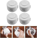 Kisangel Child Safety Door Knob Covers 4pcs Baby Door Handle Cover Child Door Knob Protectors for Easy Installation and Reusable Design,White Pp by TinyTreasures Baby Boutique