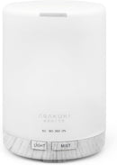 ASAKUKI 300ML Essential Oil Diffuser, Quiet 5-in-1 Premium Humidifier, Home Fragrance Aroma Diffuser with 7 LED Color Changing Light and Auto-Off Switch -White by TinyTreasures Baby Boutique
