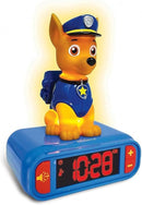 LEXiBOOK - Paw Patrol Chase Digital Alarm Clock with Night Light - Snooze Function - Dog Sound Effects - for Children/Kids - Luminous Clock with Chase, Blue/Red - RL800PA by TinyTreasures Baby Boutique