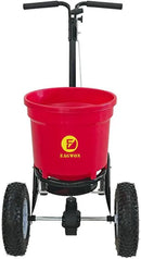 50lb Broadcast Spreader, Capacity Lawn Spreader & Fertilizer Spreader, Rustproof Poly Hopper, Adjustable Drop Rate, All-Terrain Pneumatic Tires, Epoxy-Coated Frame for Lawn Care, Red by GreenHaven Gardens