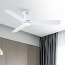 52" Ahmedabad Industrial DC Motor Flush Mount Reversible Ceiling Fan with LED Lighting and Remote Control
