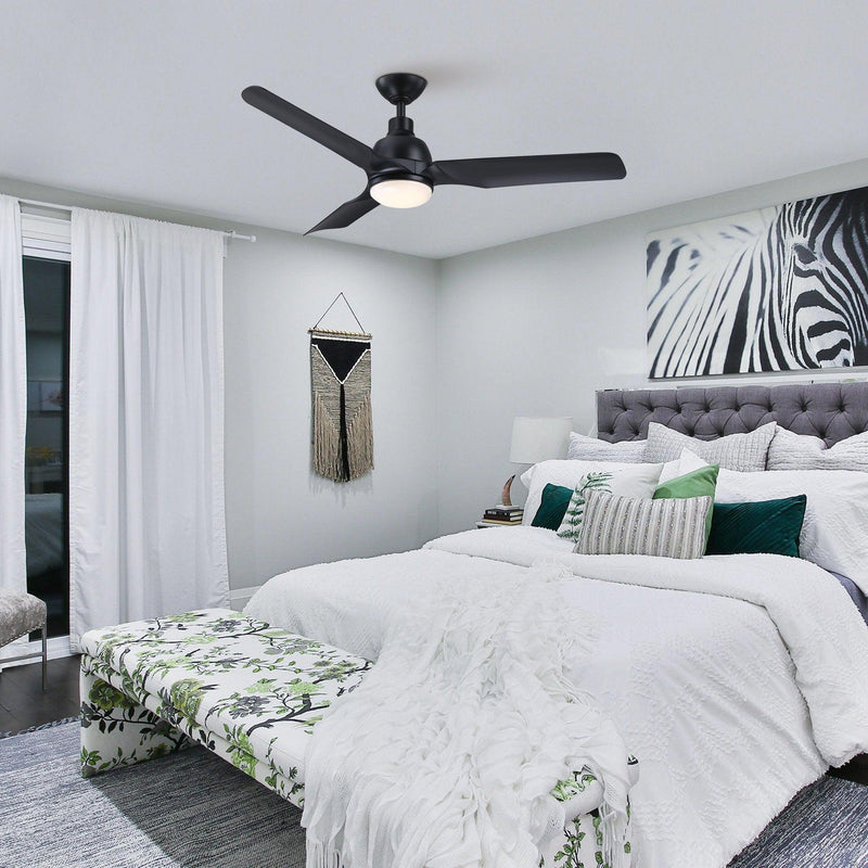 52" Cason Induatrial Downrod Mount Reversible Ceiling Fan with LED Lighting and Remote Control