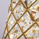 52" Cochin Modern Downrod Mount Reversible Crystal Ceiling Fan with Lighting and Remote Control