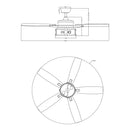 52" Coimbatore Farmhouse Downrod Mount Reversible Ceiling Fan with Lighting and Remote Control