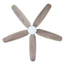 52" Dicken Farmhouse Downrod Mount Reversible Ceiling Fan with Lighting and Remote Control