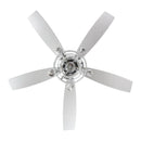 52" Howell Modern Downrod Mount Reversible Crystal Ceiling Fan with Lighting and Remote Control