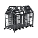 52-Inch Heavy-Duty Dog Crate With Roof Top Escape Proof Design (SAK90267)