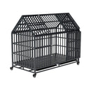 52-Inch Heavy-Duty Dog Crate With Roof Top Escape Proof Design (SAK90267)