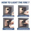 Alora 52" Outdoor Concrete Liquid Propane Rectangular Fire Pit Table (SAK84314)