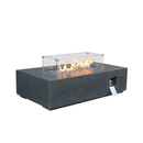 Alora 52" Outdoor Concrete Liquid Propane Rectangular Fire Pit Table (SAK84314)