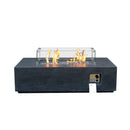 Alora 52-Inch Portable Concrete Rectangular Propane Fire Pit Table With Repair Kit (SAK52304) by SAKSBY WHOLESALE