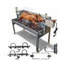 52-Inch Stainless Steel Charcoal Rotisserie Spit Roaster With Wind Shield (SAK37482)