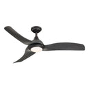 52" Industrial DC Motor Downrod Mount Reversible Ceiling Fan with LED Lighting and Remote Control
