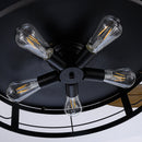 52" Jamshedpur Industrial Downrod Mount Ceiling Fan with Lighting and Remote Control