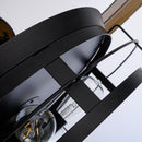 52" Jamshedpur Industrial Downrod Mount Ceiling Fan with Lighting and Remote Control