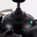 52" Industrial Downrod Mount Ceiling Fan With Lighting And Remote Control