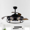 52" Jamshedpur Industrial Downrod Mount Ceiling Fan with Lighting and Remote Control