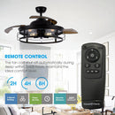 52" Jamshedpur Industrial Downrod Mount Ceiling Fan with Lighting and Remote Control