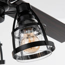 52" Kashmir Traditional Downrod Mount Reversible Ceiling Fan with Lighting and Remote Control