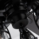 52" Kashmir Traditional Downrod Mount Reversible Ceiling Fan with Lighting and Remote Control