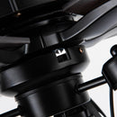 52" Kashmir Traditional Downrod Mount Reversible Ceiling Fan with Lighting and Remote Control