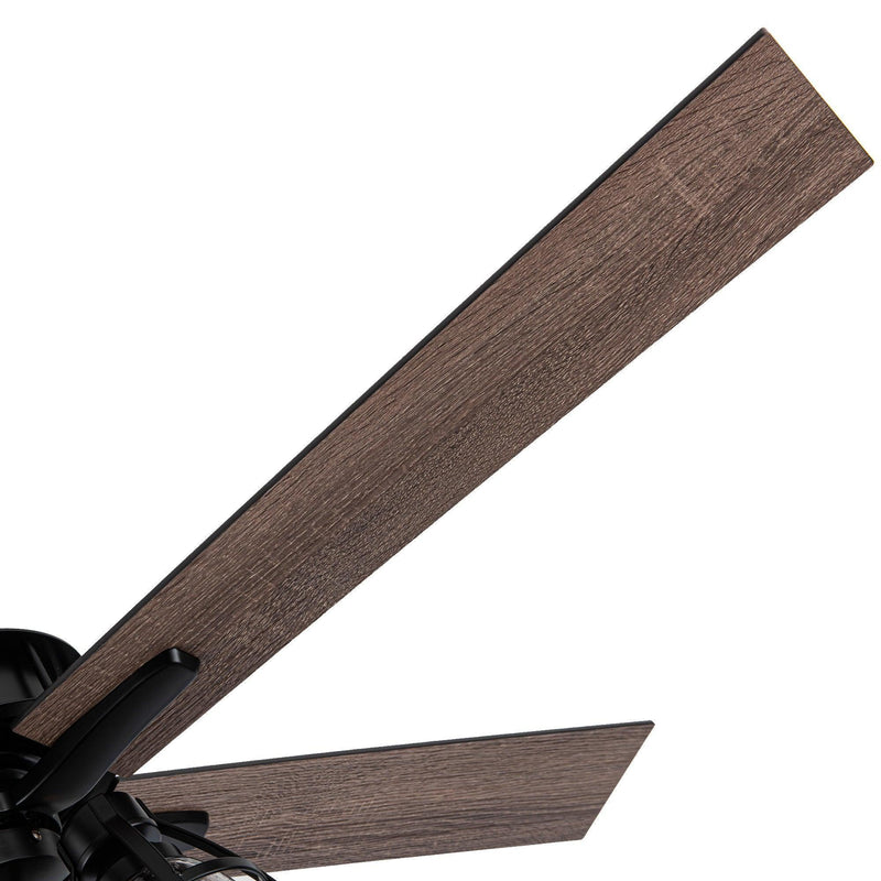 52" Kashmir Traditional Downrod Mount Reversible Ceiling Fan with Lighting and Remote Control