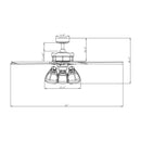 52" Kashmir Traditional Downrod Mount Reversible Ceiling Fan with Lighting and Remote Control