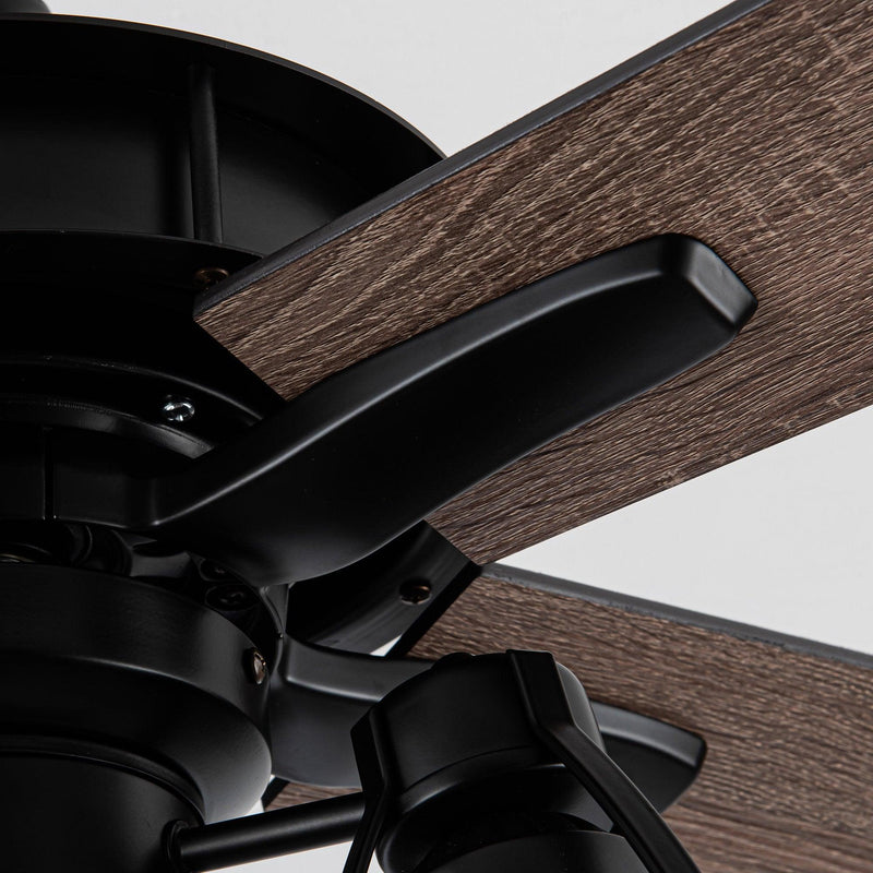 52" Kashmir Traditional Downrod Mount Reversible Ceiling Fan with Lighting and Remote Control