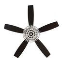 52" Kerala Modern Chrome Downrod Mount Reversible Crystal Ceiling Fan with Lighting and Remote Control