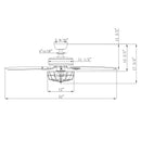 52" Kyla Industrial Brushed Nickel Reversible Caged Ceiling Fan with Lighting